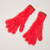 Elmo Faux Fur Gloves - Red