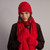 Elmo Faux Fur Gloves - Red