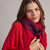 Chameleon Double Faced Scarf - Red