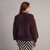 Elmo Faux Fur Bomber - Purple Elmo Faux Fur Bomber - Purple