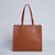 Dearra Contrast Croc Tote - Brown