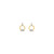 Gold/Silver 2-Tone Drop Earrings