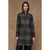 Pamela Tweed Coat Sage & Emerald Check 