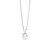 Rhodium Interlinked Circle Pendant Necklace