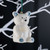 Baby's First Christmas Teddy Bear Ornament - Blue