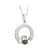 Birthstone Amethyst Silver Claddagh Pendant