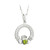 Birthstone Amethyst Silver Claddagh Pendant
