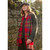 Merino Luxury Wool Scarf - Red Check