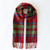 Merino Luxury Wool Scarf - Red Check