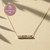 Yellow Gold-Plated Sterling Silver Engravable Bar Necklace (3cm)