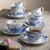 Archive Blue Teacups & Saucers Set of 6