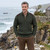 Tweed Patch Half Zip Aran Sweater