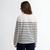 Harling Striped Top - Cloud/Dark Navy