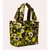 Puffy Reversible Tote - Solid Stem Khaki & Fern 