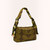 Puffy Reversible Shoulder Bag - Solid Stem Khaki & Fern 