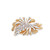 Newbridge Two Tone Brooch With Crystal Honey Stones_10001