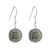 Solvar Silver Connemara Marble Round Celtic Earrings_10001