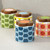 Orla Kiely Block Flower Navy Ceramic Storage Jar_10002