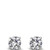 Absolute Silver Cubic Crystal Stud Earring_10001