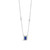 Absolute Silver Rectangle Halo Pendant Sapphire_10002 Absolute Silver Rectangle Halo Pendant Sapphire_10002