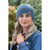 Erin Knitwear Ladies Aran Cable Pull On Hat Denim_10001