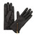 Ashwood Black Zip Detail Leather Gloves_10002
