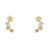 NJO 9K Yellow Gold Trilogy Star Climber Earrings_10002