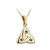 Solvar 14K Gold Emerald Trinity Knot Pendant_10001