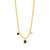 Absolute Beaded Charm Necklace Gold & Jet