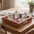 Mahogany Whiskey Tray with 4 Killarney Crystal Glasses
