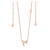 Tipperary Crystal Rose Gold Initial Pendant _10001