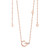 Tipperary Crystal Rose Gold Initial Pendant _10007