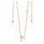 Tipperary Crystal Rose Gold Initial Pendant _10011