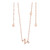 Tipperary Crystal Rose Gold Initial Pendant _10014
