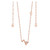 Tipperary Crystal Rose Gold Initial Pendant _10022
