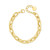 Gold Heavy Paper Chain Bracelet