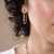 Aluna Gold Long Rectangle Hoop Earrings