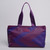 Chevron Oversized Canvas Tote Bag Siren Print