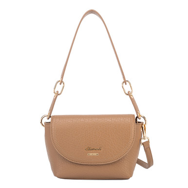 Cedar Eyelet Strap Saddle Bag Taupe Kilkenny Design