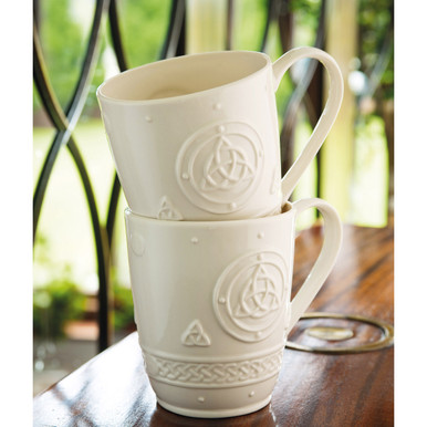 Belleek Trinity Knot Mug (Set of 2)