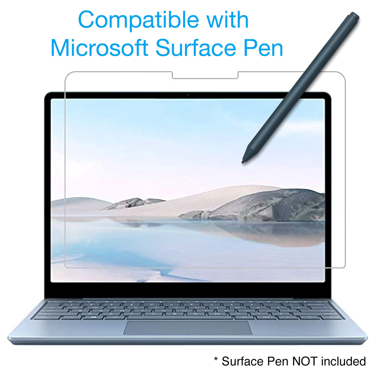 3x Clear or Matte Screen Protectors for Microsoft Surface Laptop Go (12 ...