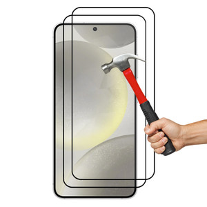 2x Samsung Galaxy S24 (6.2") Premium Full Cover 9H Tempered Glass Screen Protectors