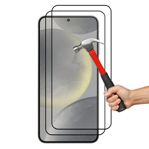 2x Samsung Galaxy S24+ (6.7") Premium Full Cover 9H Tempered Glass Screen Protectors