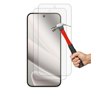 2x Google Pixel 10 Pro XL Premium Crystal Clear 9H Tempered Glass Screen Protectors