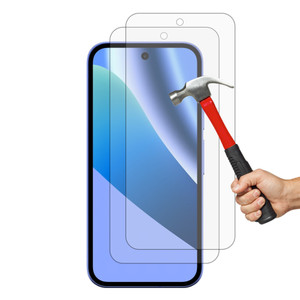 2x Google Pixel 10a Premium Crystal Clear 9H Tempered Glass Screen Protectors