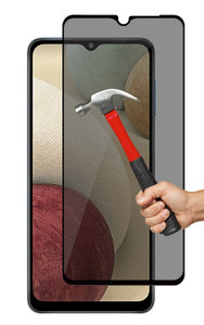 2x Galaxy A12 Privacy Anti-Spy Premium Full Cover 9H Tempered Glass Screen Protectors