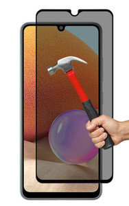 2x Galaxy A32 Privacy Anti-Spy Premium Full Cover 9H Tempered Glass Screen Protectors