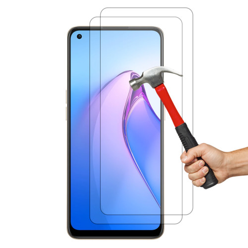 2x OPPO Reno8 5G Premium 9H HD Tempered Glass Shock Absorbing Screen Protectors