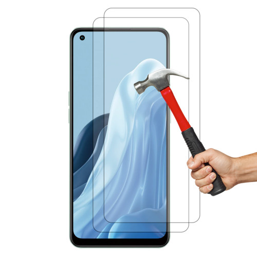 2x OPPO Reno8 Lite 5G Premium 9H HD Tempered Glass Shock Absorbing Screen Protectors