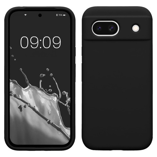 Google Pixel 8a (6.1") Black Premium Soft TPU Gel Back Protective Case